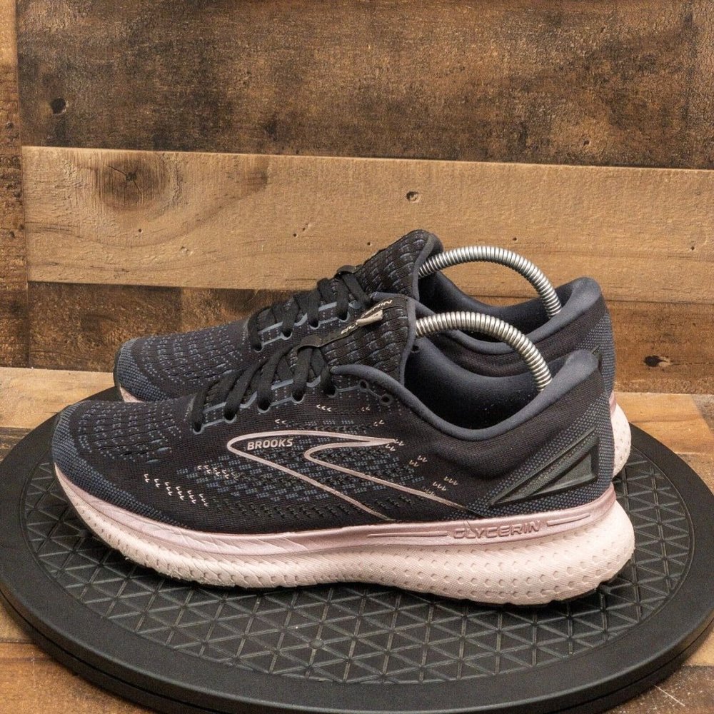 BROOKS GLYCERIN 19 WOMENS ATHLETIC SHOES RUNNING WALKING GYM BLACK LOW SIZE 11B - Picture 5 of 9